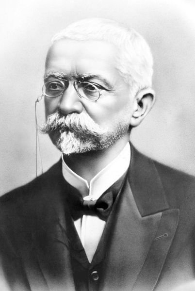 Retrato de Afonso Pena, presidente do Brasil entre 1906 e 1909. 