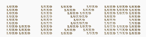 “Luxo”, do livro Viva vaia, famoso poema concreto de Augusto de Campos. 
