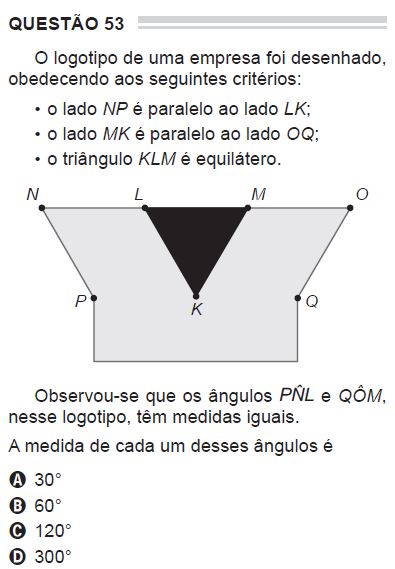 Questão de Matemática do Encceja