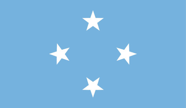 Bandeira da Micronésia. 