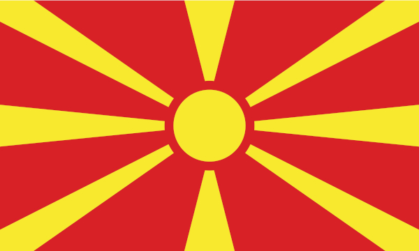 Bandeira da Macedônia do Norte. [imagem_principal]