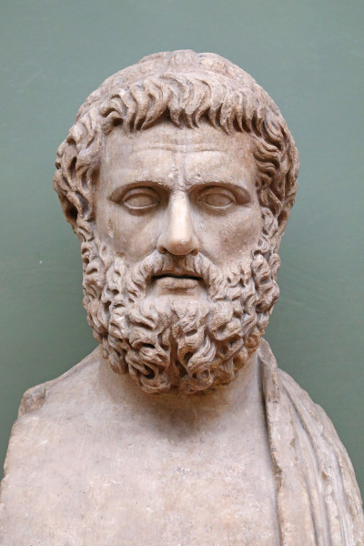Busto de S&oacute;focles, o autor de &ldquo;Ant&iacute;gona&rdquo;.