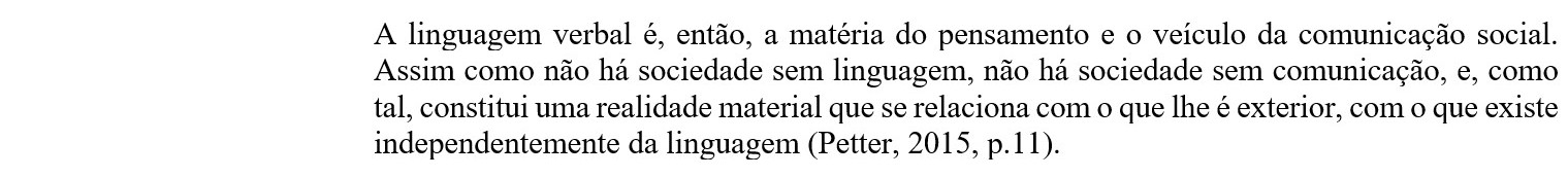 Exemplo dois de citação direta.