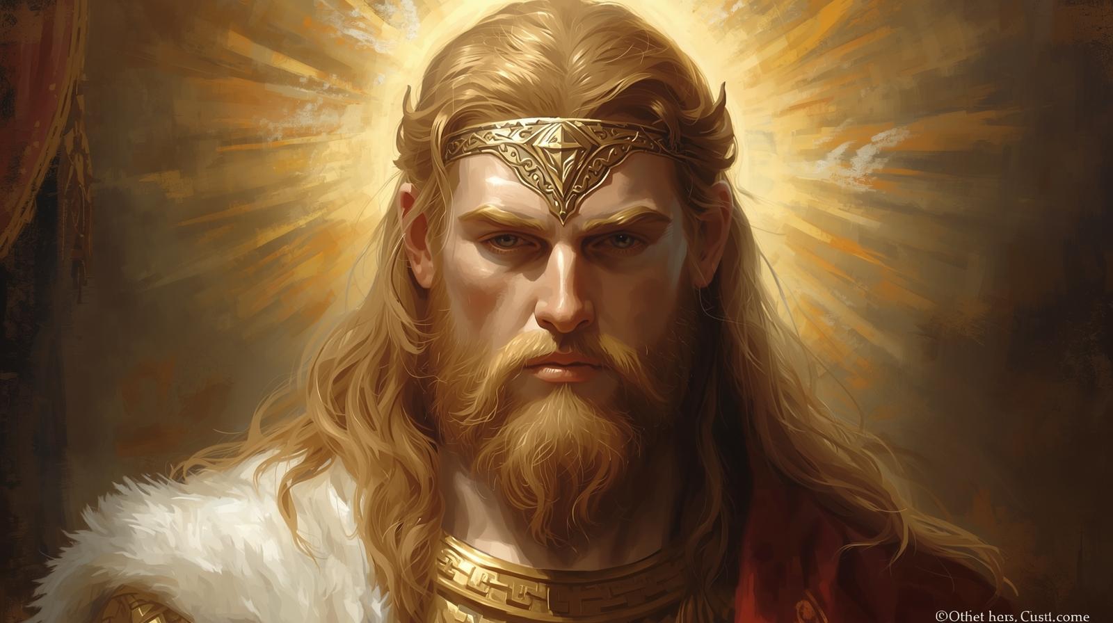 Deus Baldur, um dos deuses nórdicos.