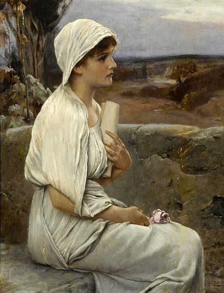 “Hypathia” (c.1892), pintura de Hipátia feita por Alfred Seibert.