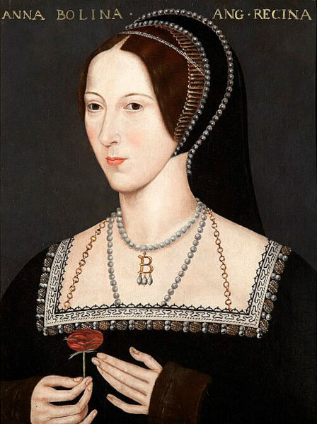 Pintura retratando Ana Bolena, a dama de companhia de Catarina de Aragão.