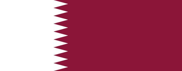 Bandeira do Catar. 
