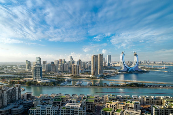 Vista de Doha, capital do Catar.