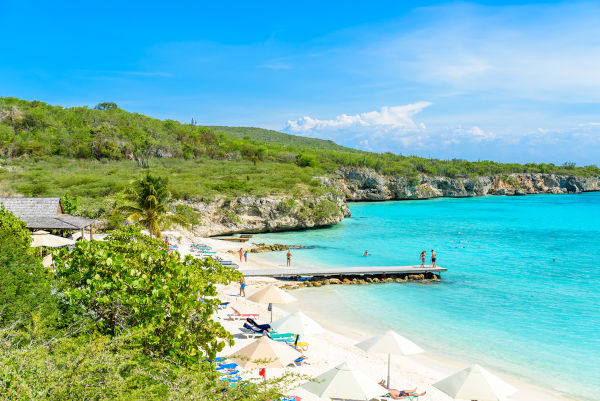 Praia paradisíaca de Curaçao.