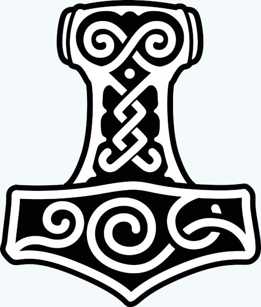 Mjöllnir, um dos principais símbolos do paganismo.