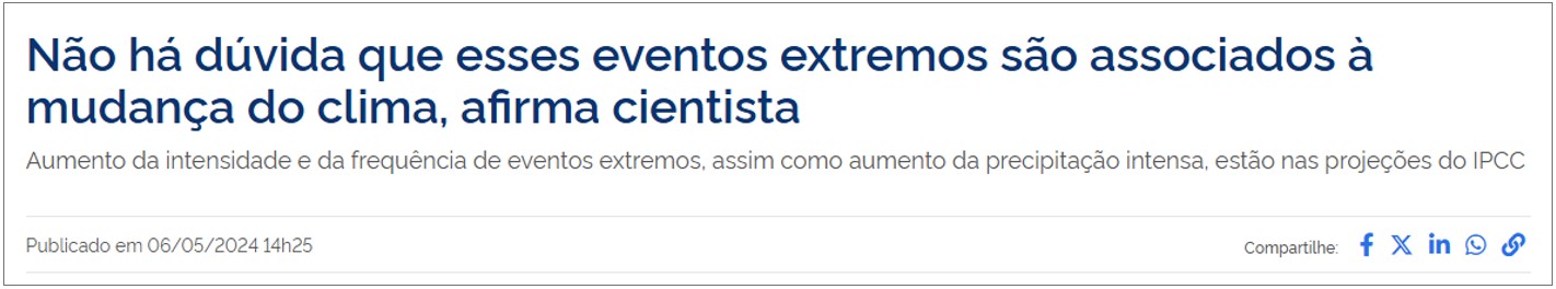 Manchete de um site de notícias em exercícios sobre queísmo.
