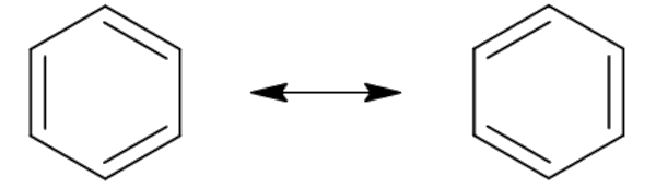 Benzeno, um exemplo de cadeia carbônica aromática.