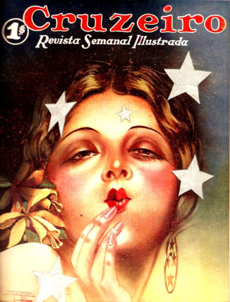Capa da edi&ccedil;&atilde;o de estreia de O Cruzeiro (1928), uma das mais importantes revistas do Brasil.