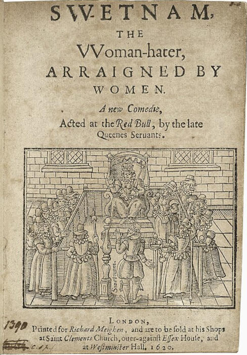 Peça “Swetnam, the Woman-hater, Arraigned by Women”, a primeira a se referir ao ódio às mulheres como “misoginia”.