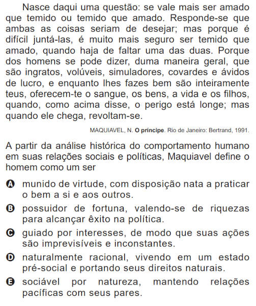 Questão do Enem 2013 sobre absolutismo e sobre mercantilismo.