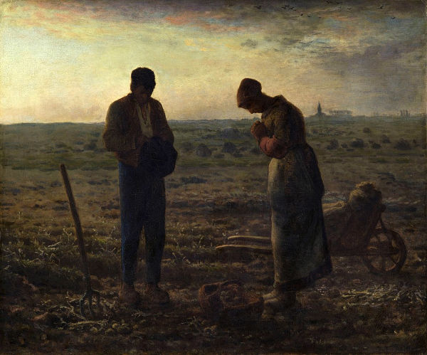 Pintura retratando camponeses pobres franceses, típicos do que havia sido a maior parte do Terceiro Estado no Antigo Regime.