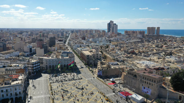 Paisagem de Tripoli, capital da Líbia.