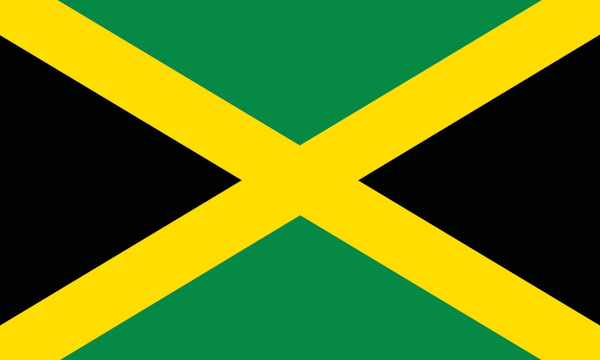 Bandeira da Jamaica. 