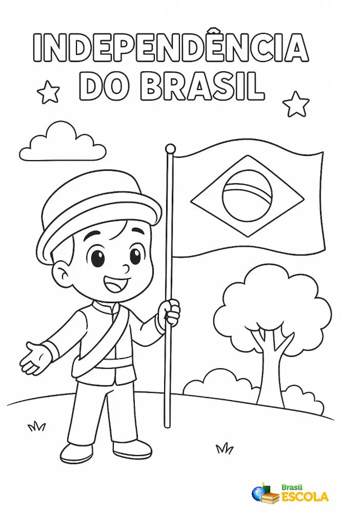 Independência do Brasil para pintar