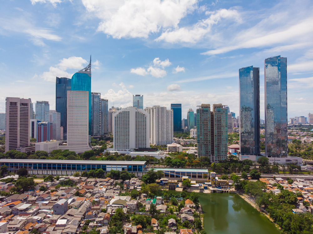 Cidade de Jacarta, a maior megacidade do mundo.