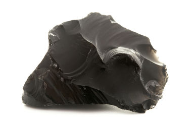 Obsidiana, um exemplo clássico de rocha ígnea