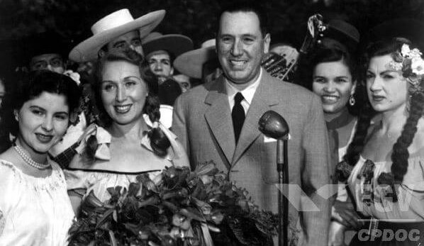 Juan Domingo Perón foi presidente da Argentina (em seu primeiro governo) entre 1946 e 1955. Ficou conhecido por ser populista e autoritário.*