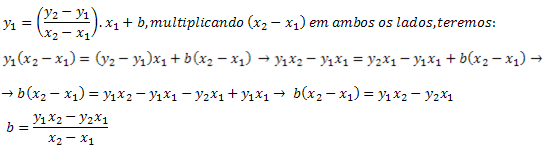 Obtendo a expressão para o coeficiente (b)