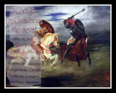 Os cavaleiros medievais seguiam um Código de conduta da Cavalaria