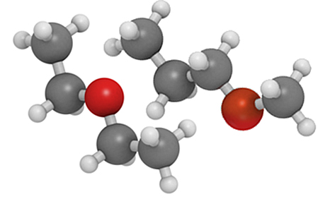 O etoxietano e o metoxipropano são exemplos de metâmeros