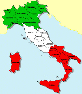 O território Italiano