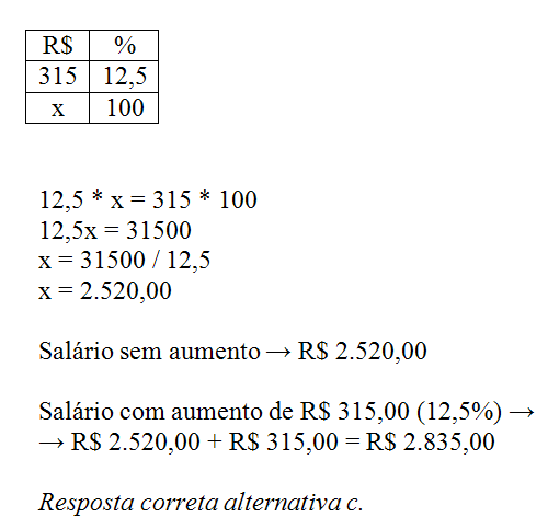 QUESTÕES DE PORCENTAGEM, REAJUSTE E DESCONTO