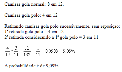 Exercícios de Probabilidade - I - Racha Cuca