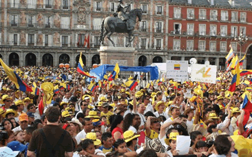 A população da Colômbia é a segunda maior da América do Sul