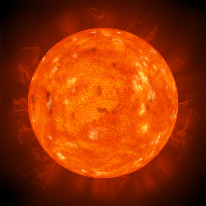 A todo instante ocorrem fusões nucleares de hidrogênio no Sol. A partir dessas reações luz e calor são liberados