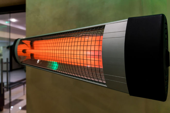 Os aquecedores são formados por resistores que dissipam calor quando atravessados por uma corrente elétrica.