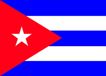 Bandeira de Cuba.