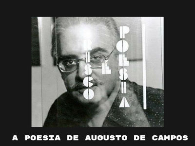Capa do CD “Poesia é risco”, de Augusto de Campos e Cid Campos. Selo Sesc SP
