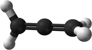 O aleno é um alcadieno que possui a molécula assimétrica e, por isso, possui atividade óptica