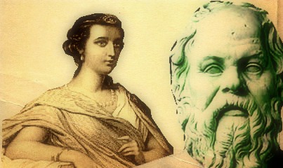 Diotima (aquela que iniciou Sócrates nos mistérios do amor) e Sócrates