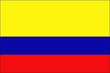 bandeira da Colômbia.