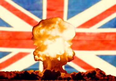 As autoridades britânicas se preocupavam com a possibilidade de uma guerra nuclear.