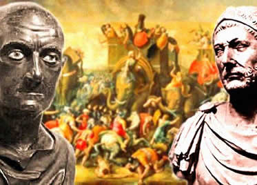 Cipião e Aníbal lideraram os principais combates que marcam a Segunda Guerra Púnica.