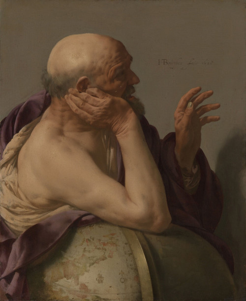 Heráclito de Éfeso retratado em pintura do escocês Hendrick ter Brugghen.