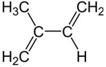 Estrutura química do isopreno