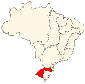 Localização da Região Hidrográfica do Uruguai
