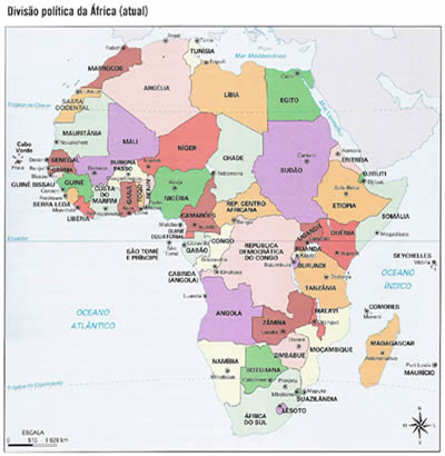 Continente africano após o processo da descolonização