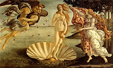 O nascimento de Vênus (1945) – Sandro Botticelli