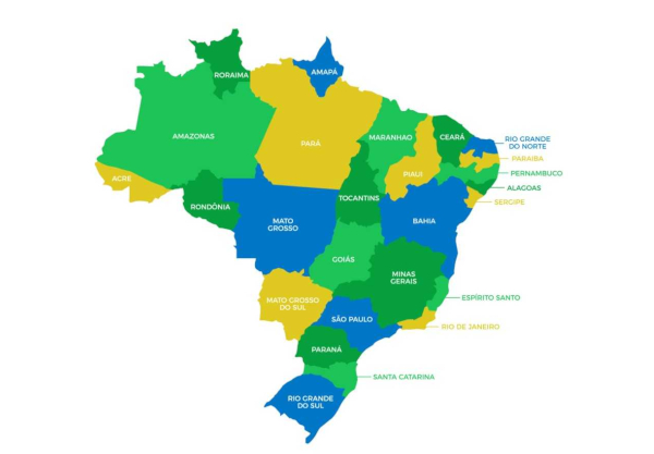 Mapa Do Brasil Estados Capitais E Regioes Brasil Escola