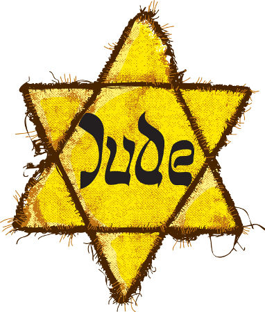 Os nazistas apropriaram-se da Estrela Judaica e utilizaram-na como símbolo negativo no Terceiro Reich