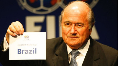 Presidente da FIFA anuncia Brasil como sede da Copa de 2014